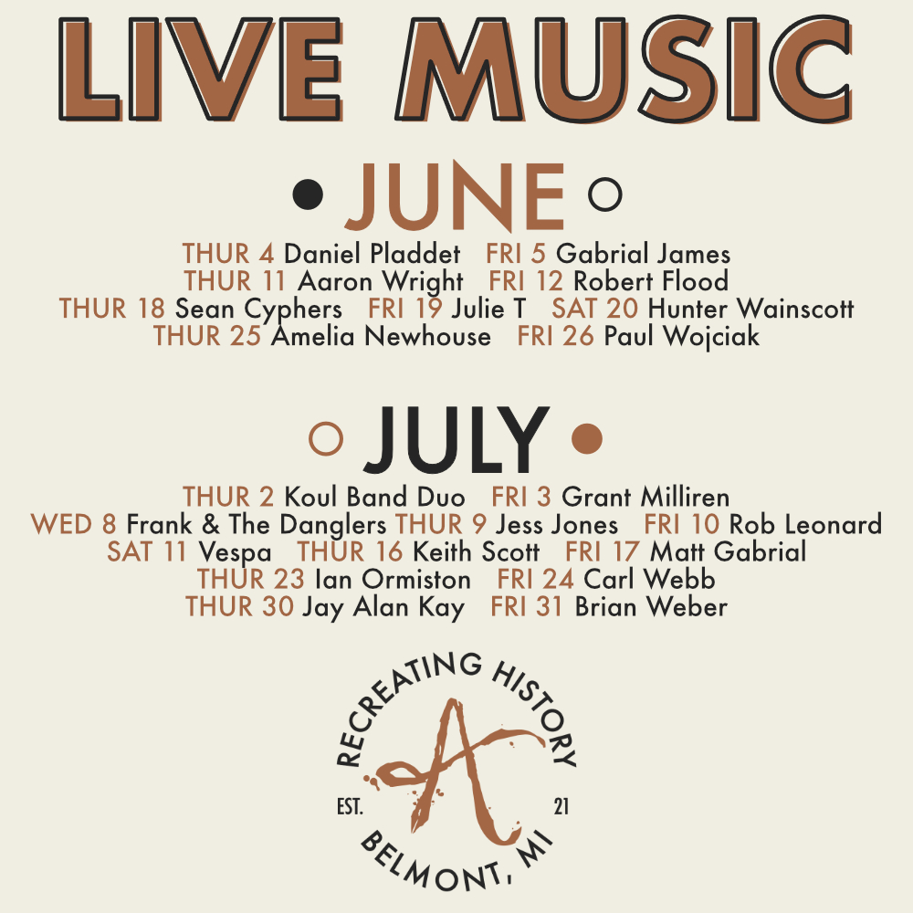 Live Music Lineup Archival Brewing 2026