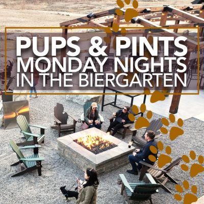 Pups & Pints Monday Nights in the biergarten